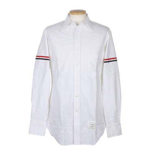 [스크래치 상품] 톰브라운 클래식 옥스포드 암밴드 셔츠 MWL150E-06177 100 (WHITE)-사이즈 2