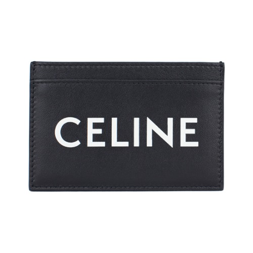 셀린느 로고 프린트 레더 카드 지갑 10B703DMF 38SI (BLACK)