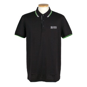 휴고보스 골프웨어 남성 레귤러핏 피케 코튼 폴로 셔츠 PADDY PRO 50326299 001 (BLACK)