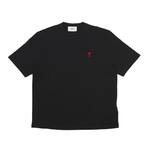 아미 24SS 하트 로고 티셔츠 BFUTS005 726 001 (BLACK)